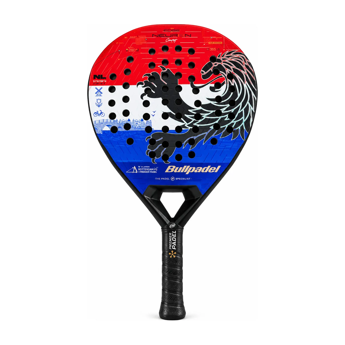 Bullpadel Neuron 02 Edge Comfort Rotterdam '27 padelracket — foto 1 van 2