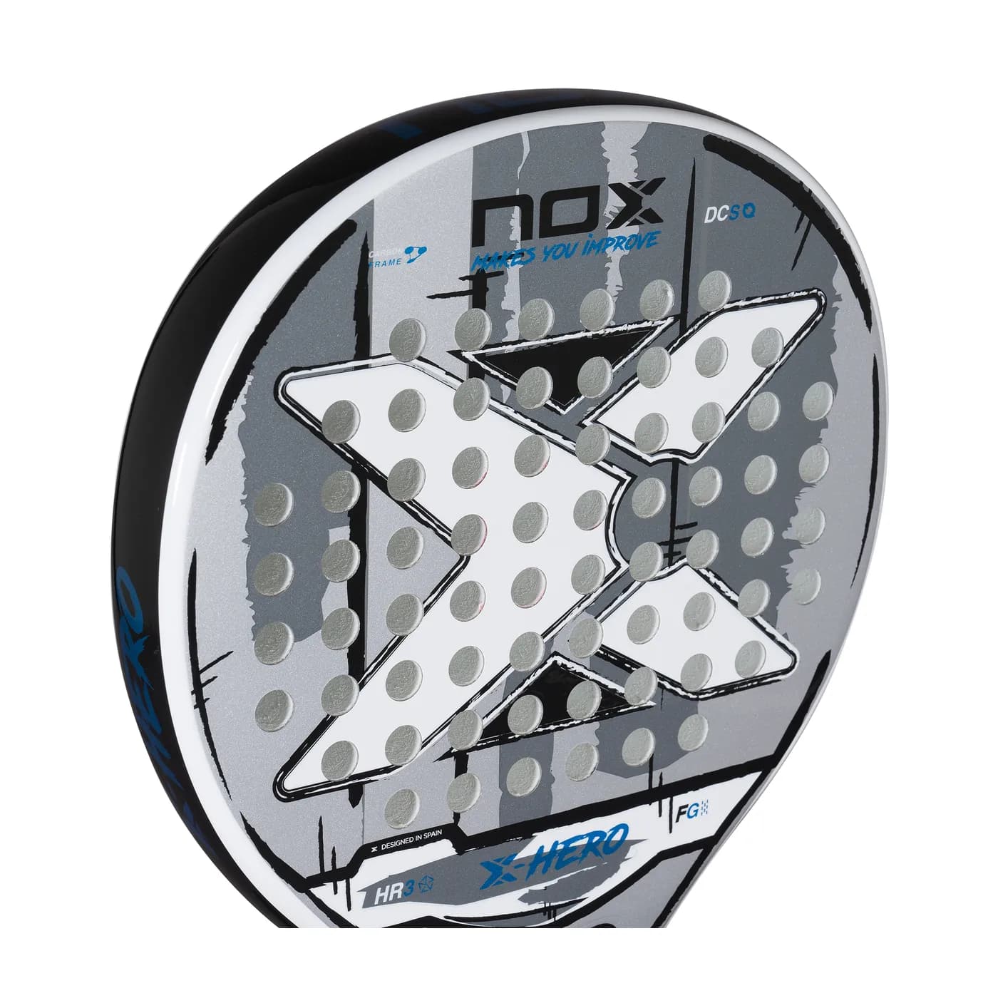 Nox X-Hero White '26 padelracket — foto 5 van 6