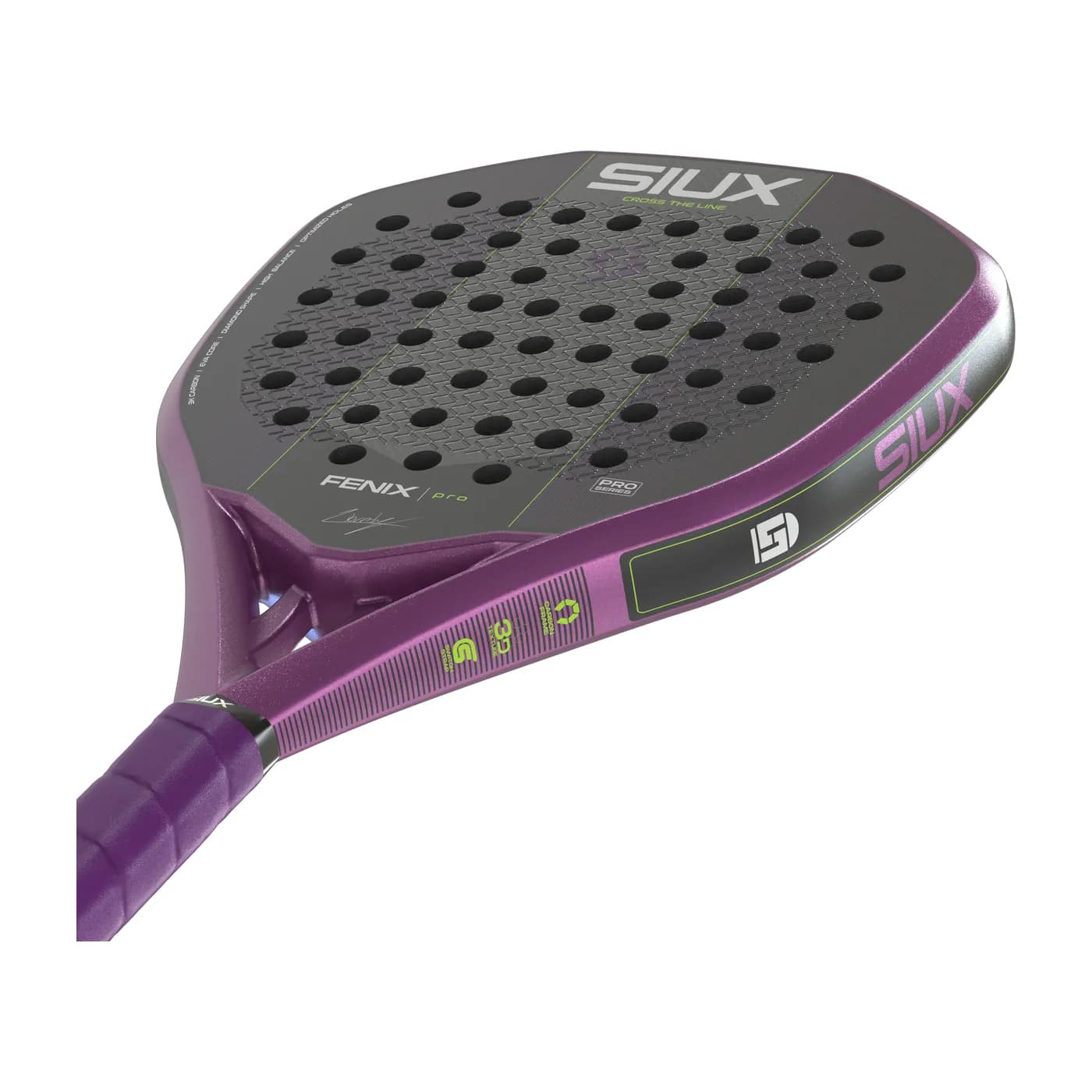 Siux Fenix Pro Purple '27 padelracket — foto 7 van 8