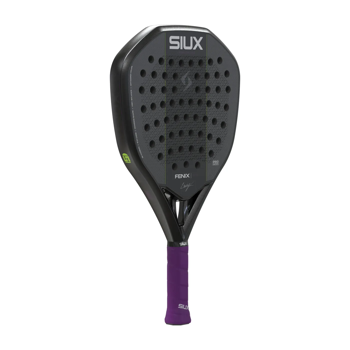Siux Fenix Pro Black '27 padelracket — foto 4 van 8