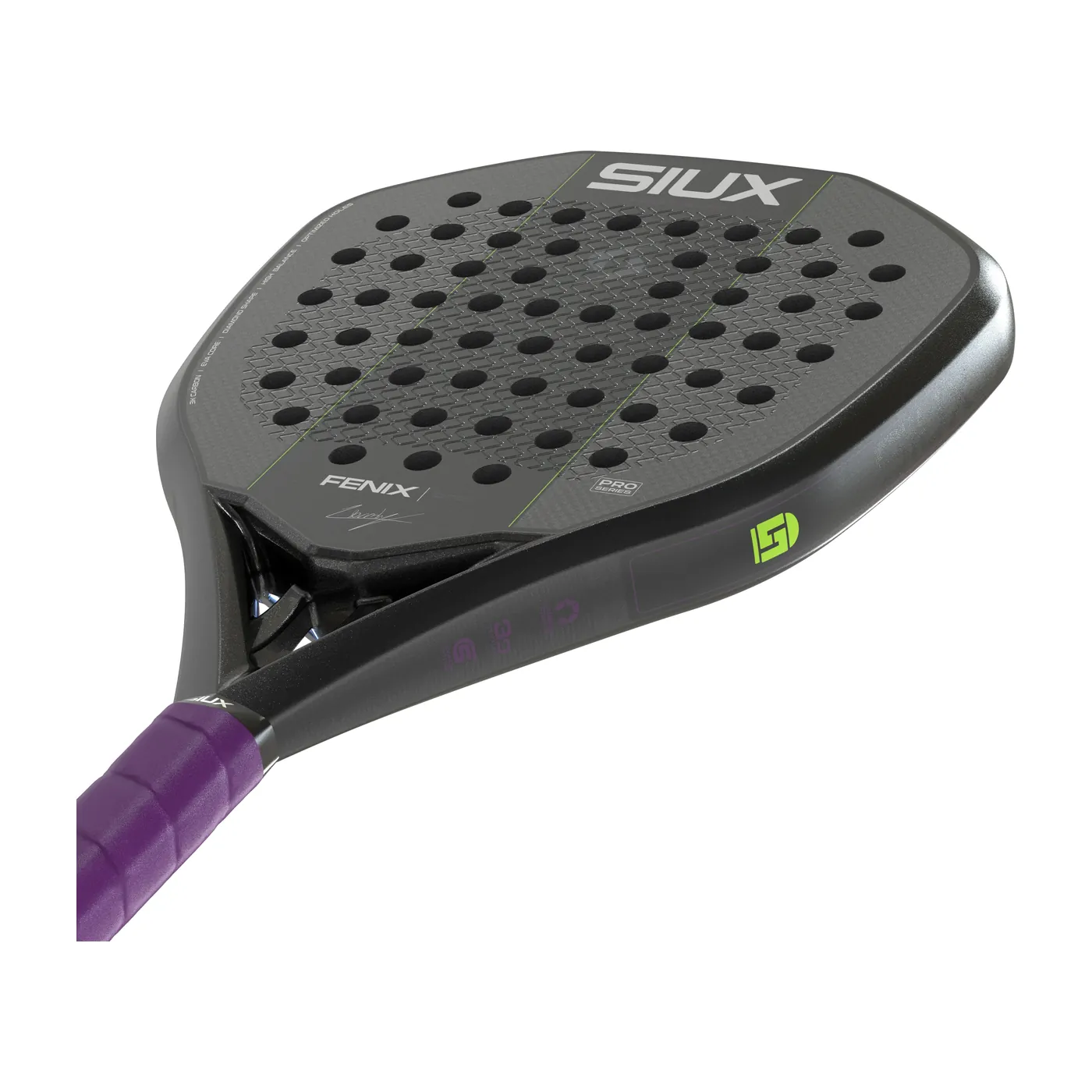 Siux Fenix Pro Black '27 padelracket — foto 7 van 8