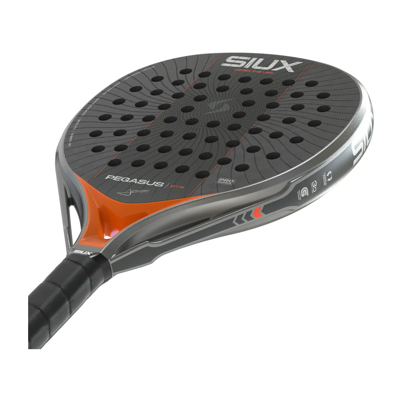 Siux Pegasus Pro Silver '27 padelracket — foto 7 van 8