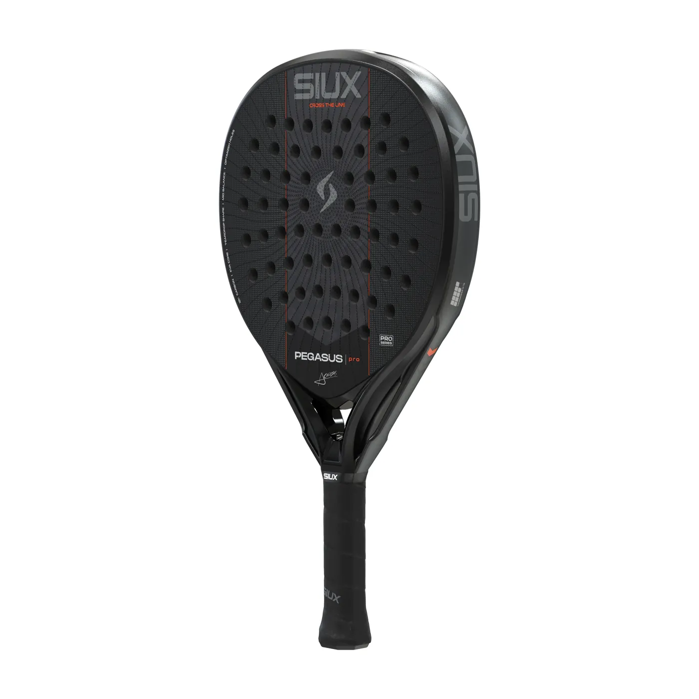Siux Pegasus Pro Black '27 padelracket — foto 2 van 8