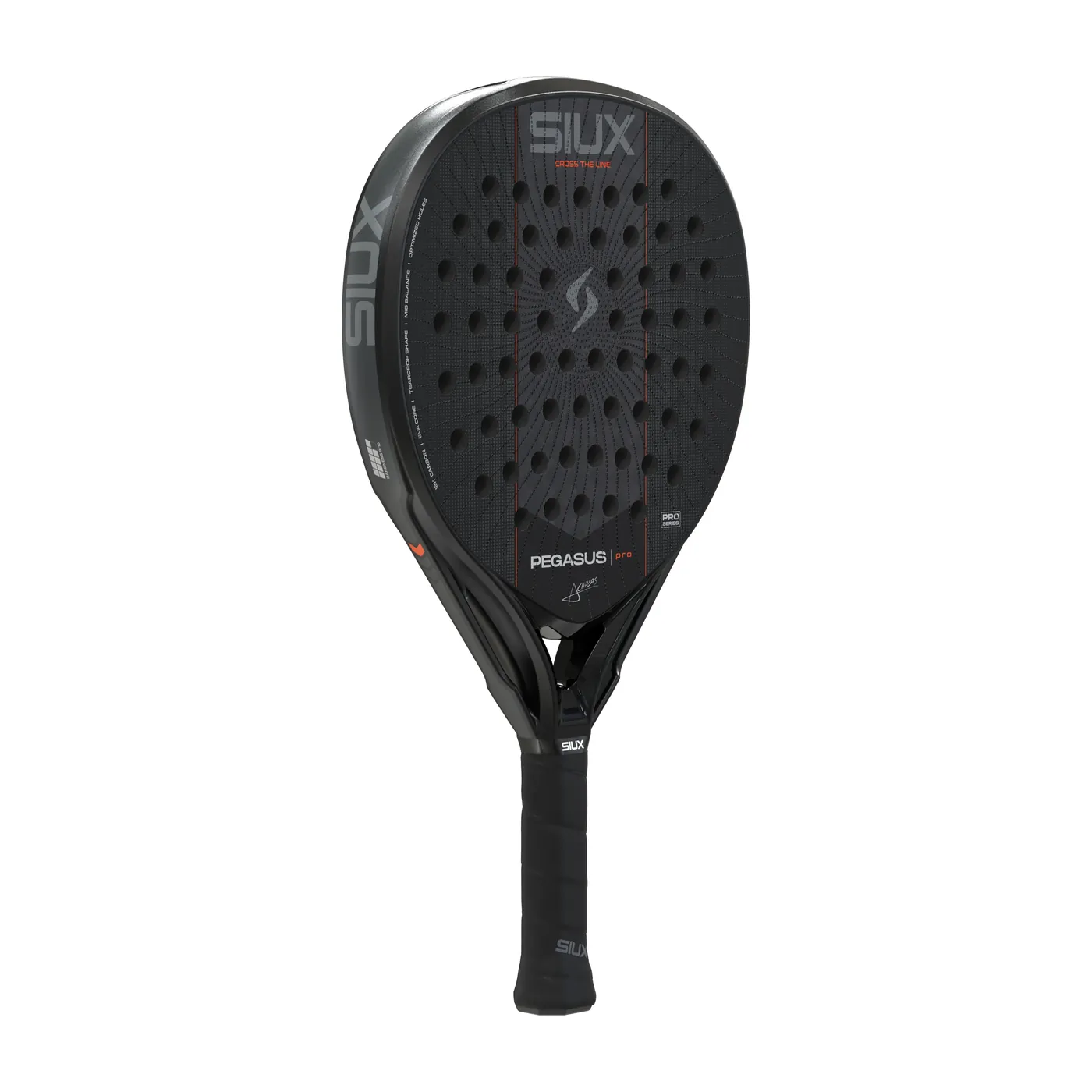Siux Pegasus Pro Black '27 padelracket — foto 4 van 8