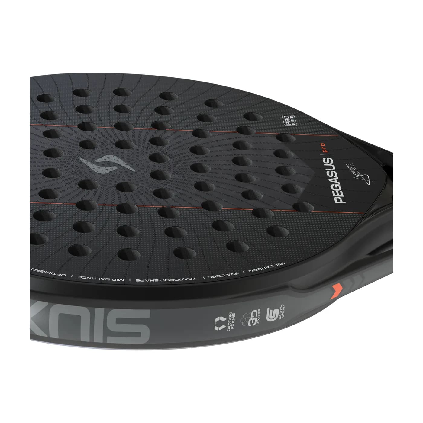 Siux Pegasus Pro Black '27 padelracket — foto 8 van 8