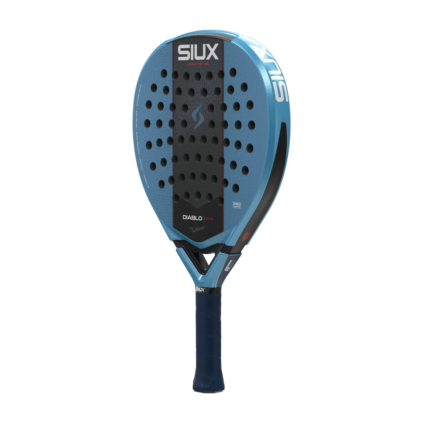 Siux Diablo Pro Metallic Blue '27 padelracket — foto 2 van 8