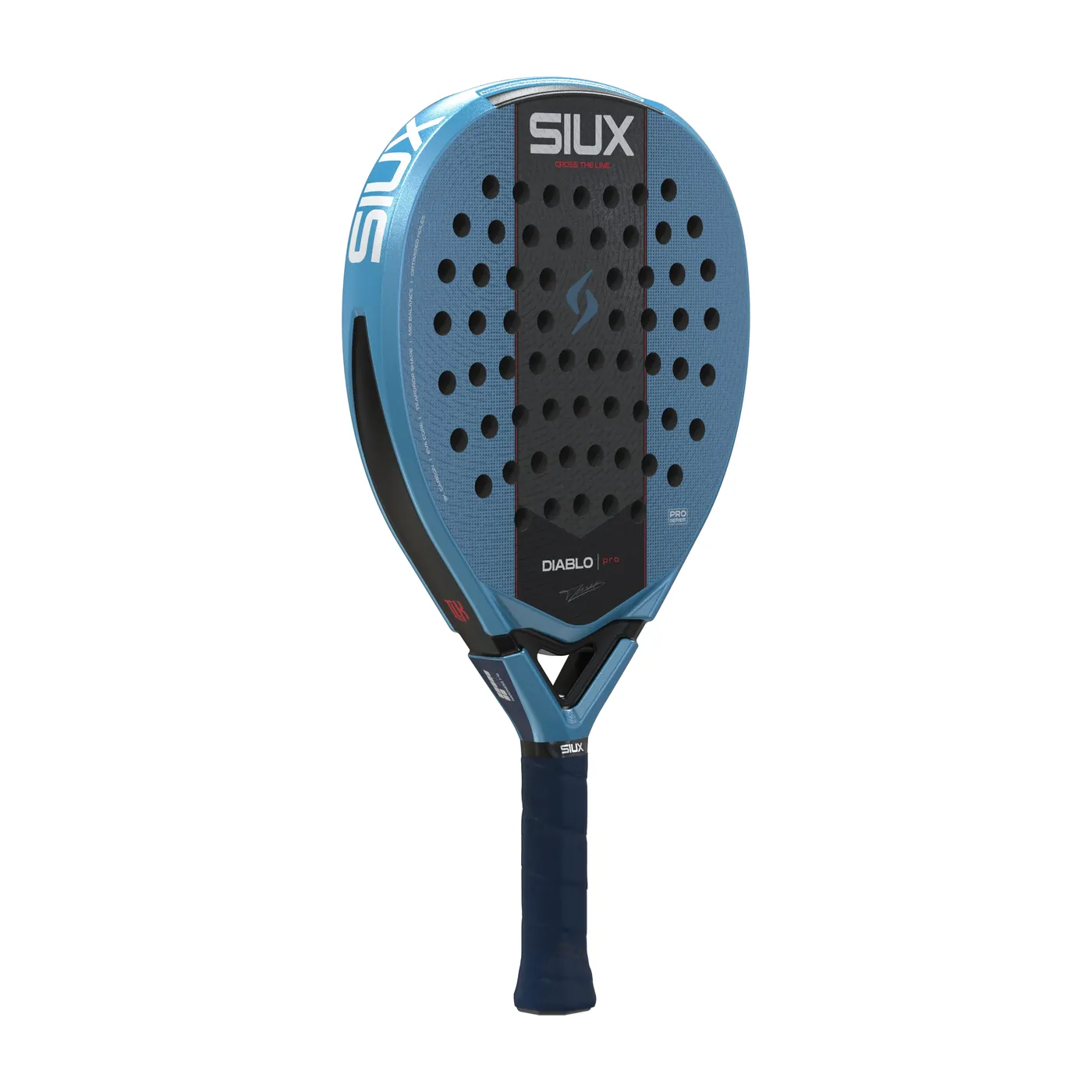Siux Diablo Pro Metallic Blue '27 padelracket — foto 4 van 8