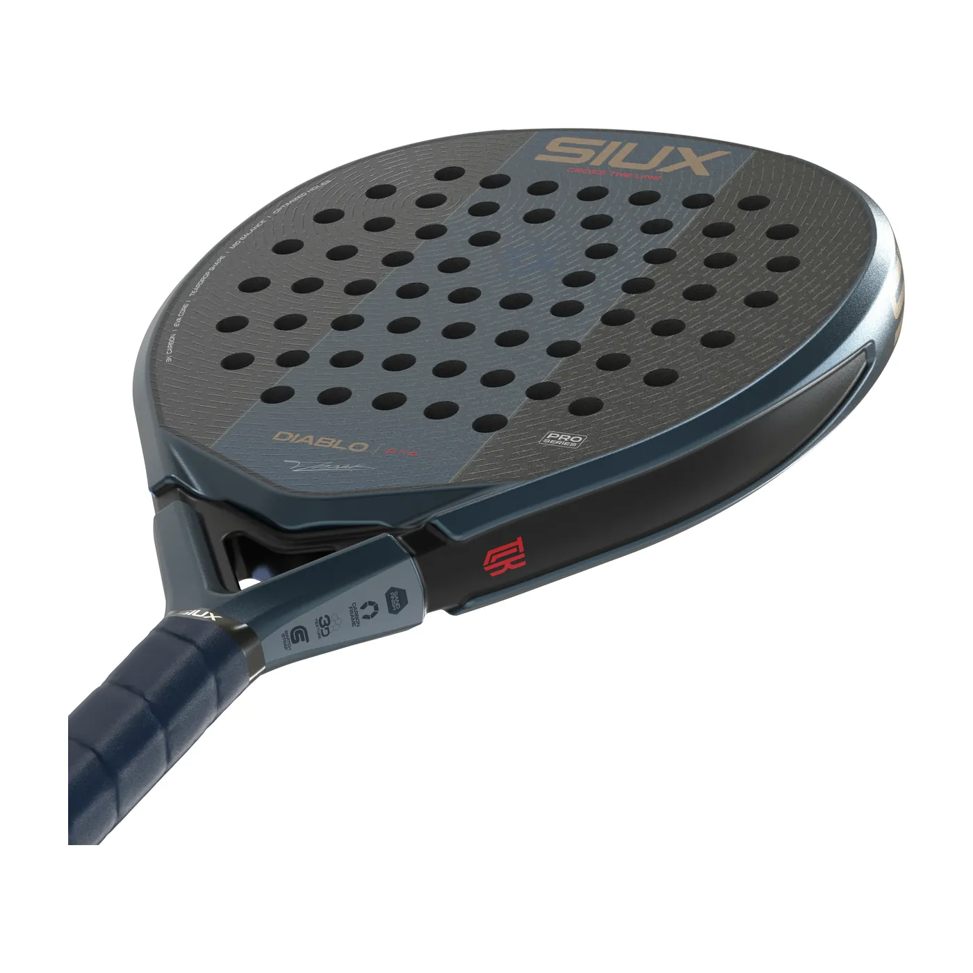 Siux Diablo Pro Marine Blue '27 padelracket — foto 7 van 8