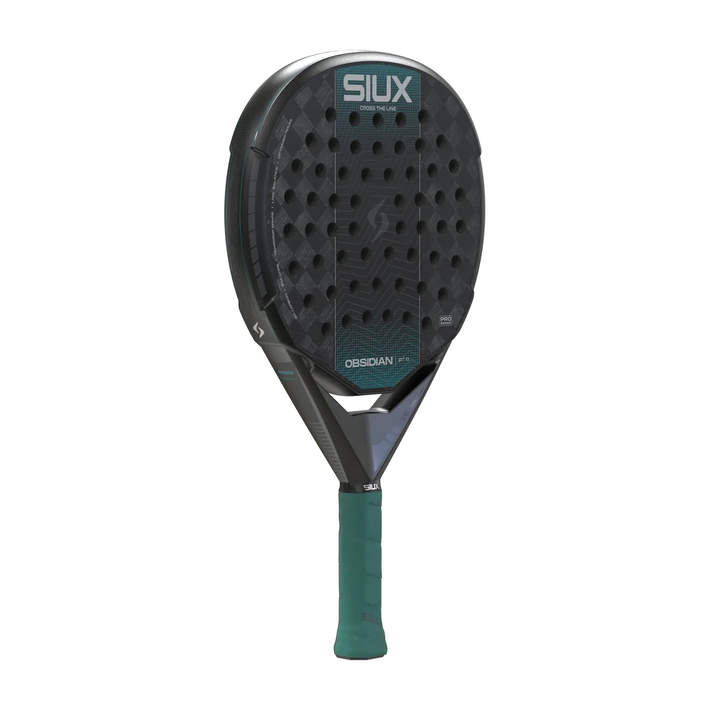Siux Obsidian Pro Black '27 padelracket — foto 4 van 8