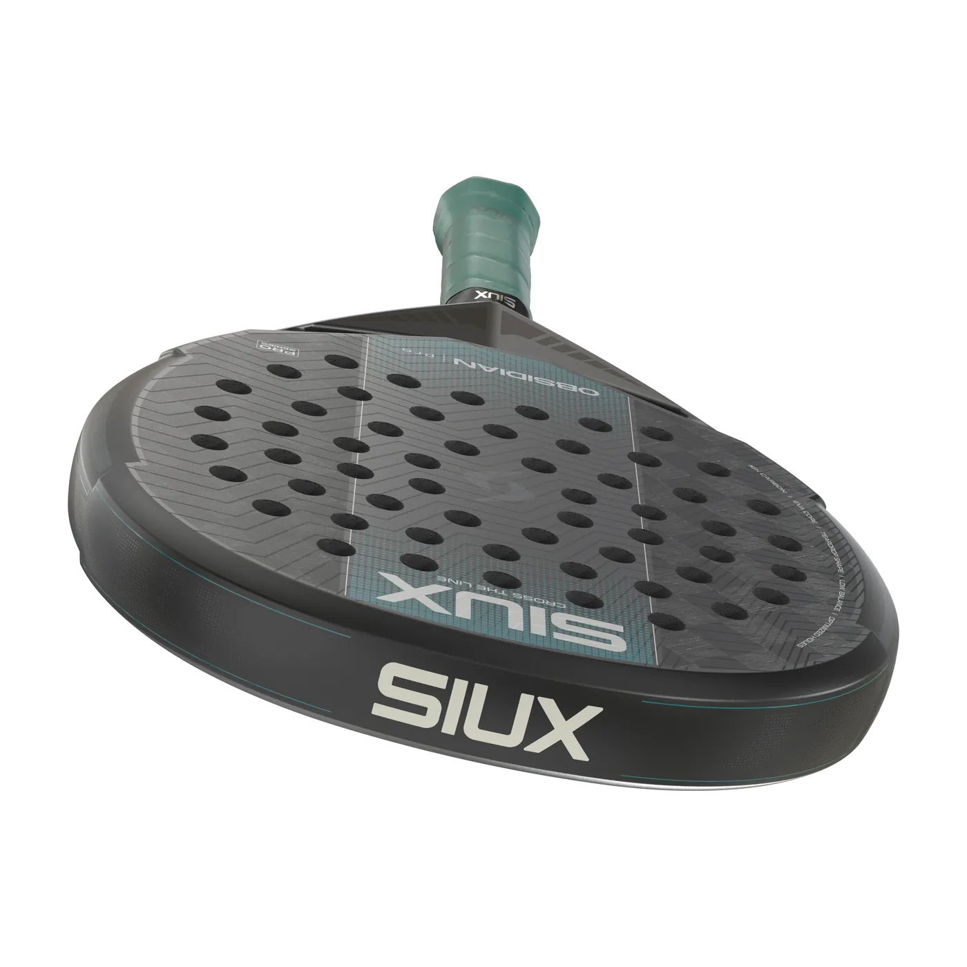 Siux Obsidian Pro Black '27 padelracket — foto 6 van 8